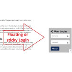 Joomla floating or sticky Login Module